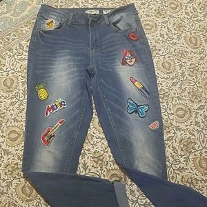 Ankle Jeans..  rolled at the cuff!  Super cute!